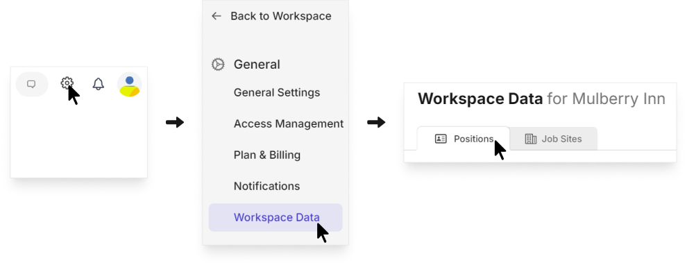 view positions on Camelo scheduling app