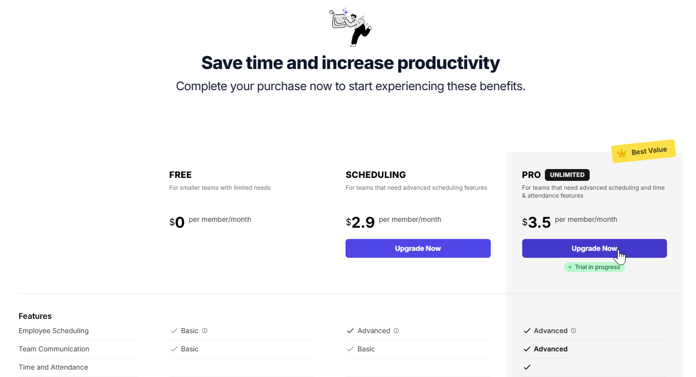 Upgrade your plan – Camelo Help Center