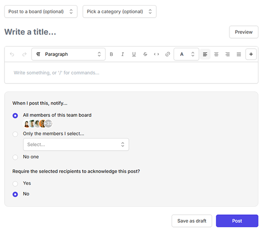 Publish new post on Camelo Team Feed