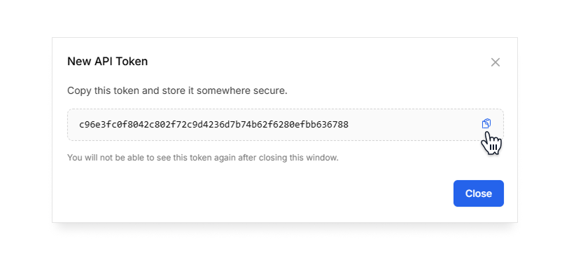 Camelo API tokens