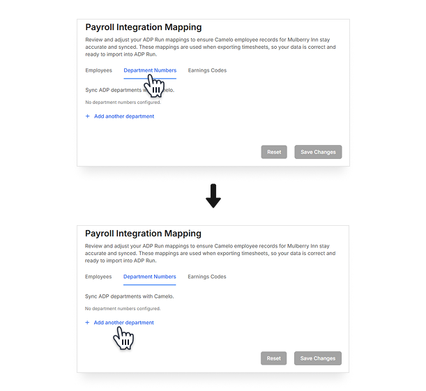 ADP RUN mapping on Camelo